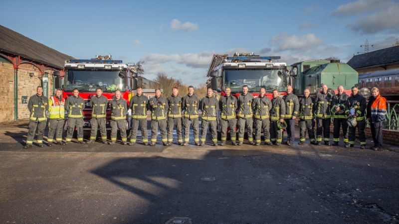 Other image for Rescue crews prepare for chemical spillage incident